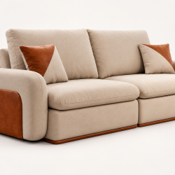 Sofá Cama Pérola 2,30m - Bege