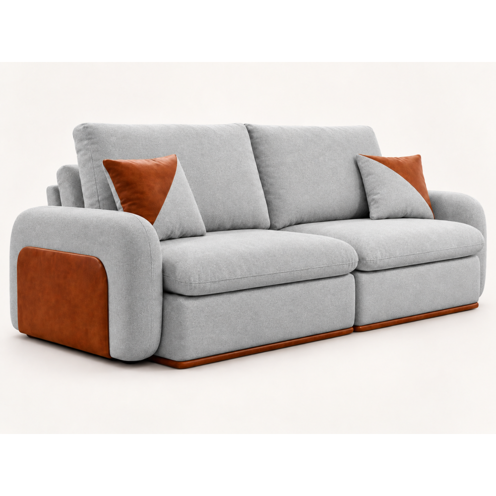 Sofá Cama Pérola 2,30m - Cinza