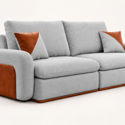 Sofá Cama Pérola 2,30m - Cinza